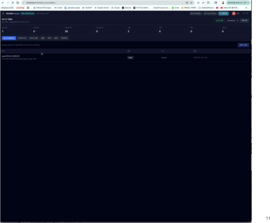 Rumble Surge — Test automation (web) — automated test design
